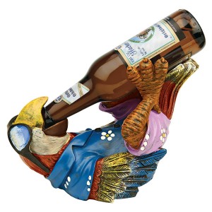 Beer Buddy Tiki Parrot Statue   